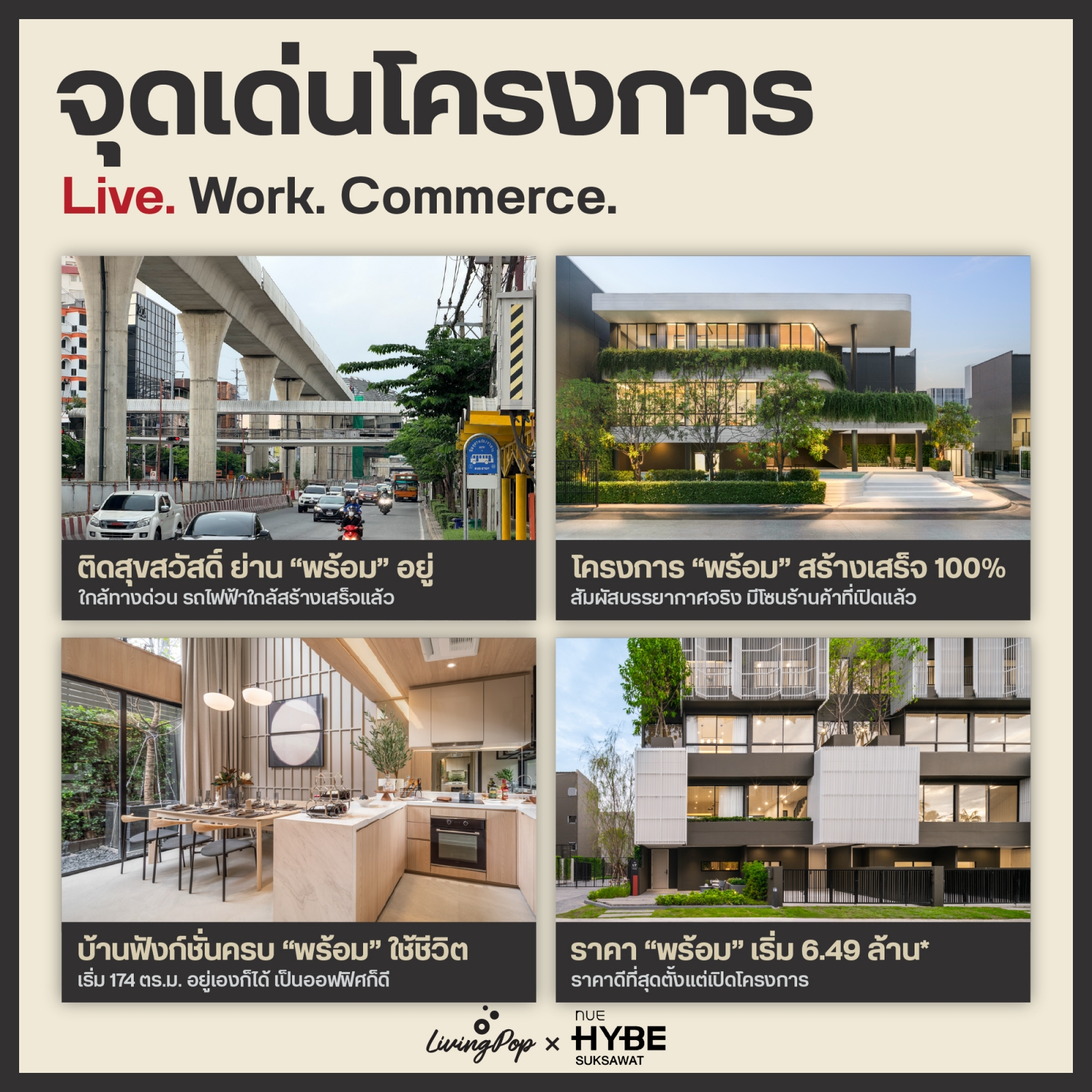จุดเด่นโครงการ NUE Hybe สุขสวัสดิ์