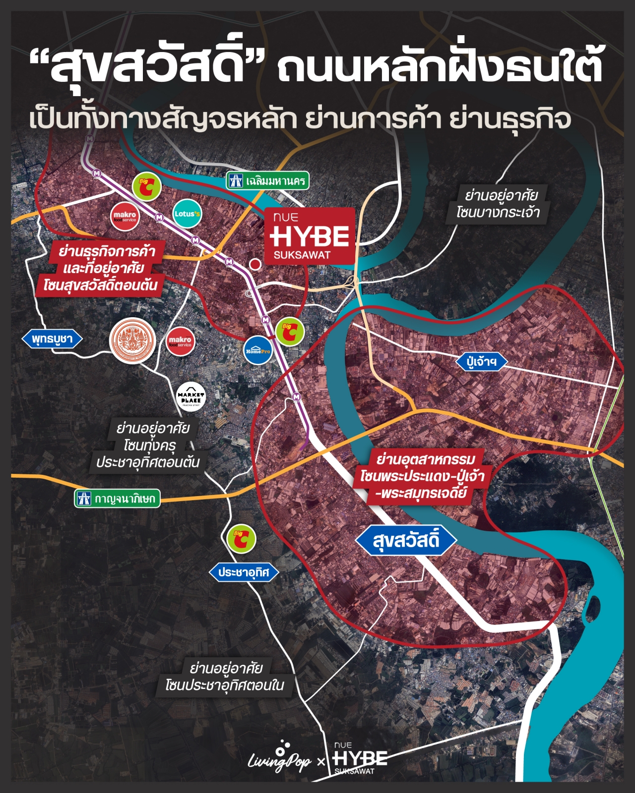 NUE Hybe สุขสวัสดิ์ สุขสวัสดิ์ ถนนสายหลักของฝั่งธนใต้