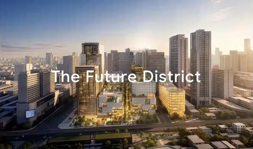 ภาพจำลอง Central GR9 The Future District หน้าโครงการฝั่งพระราม 9 ตรงที่เคยเป็นจ๊อดแฟร์