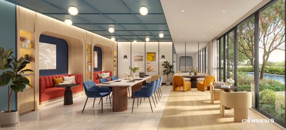 ห้อง Co-working Space พื้นที่ส่วนกลาง Vay พระราม 9
