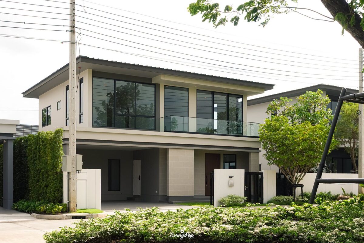 เศรษฐสิริ เกรท ดอนเมือง บ้านตัวอย่างหน้าต่างบานใหญ่