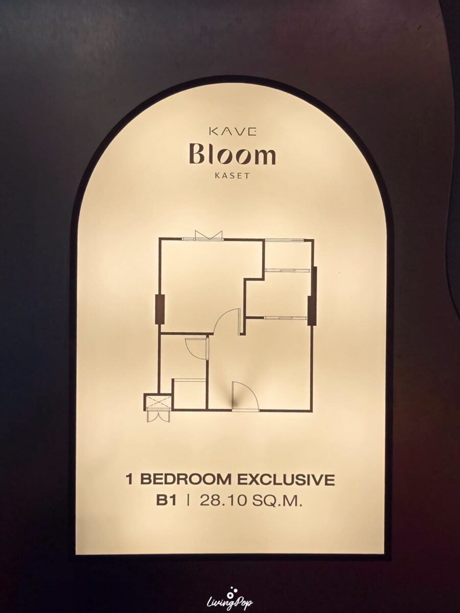 แปลนห้อง KAVE Bloom เกษตร 