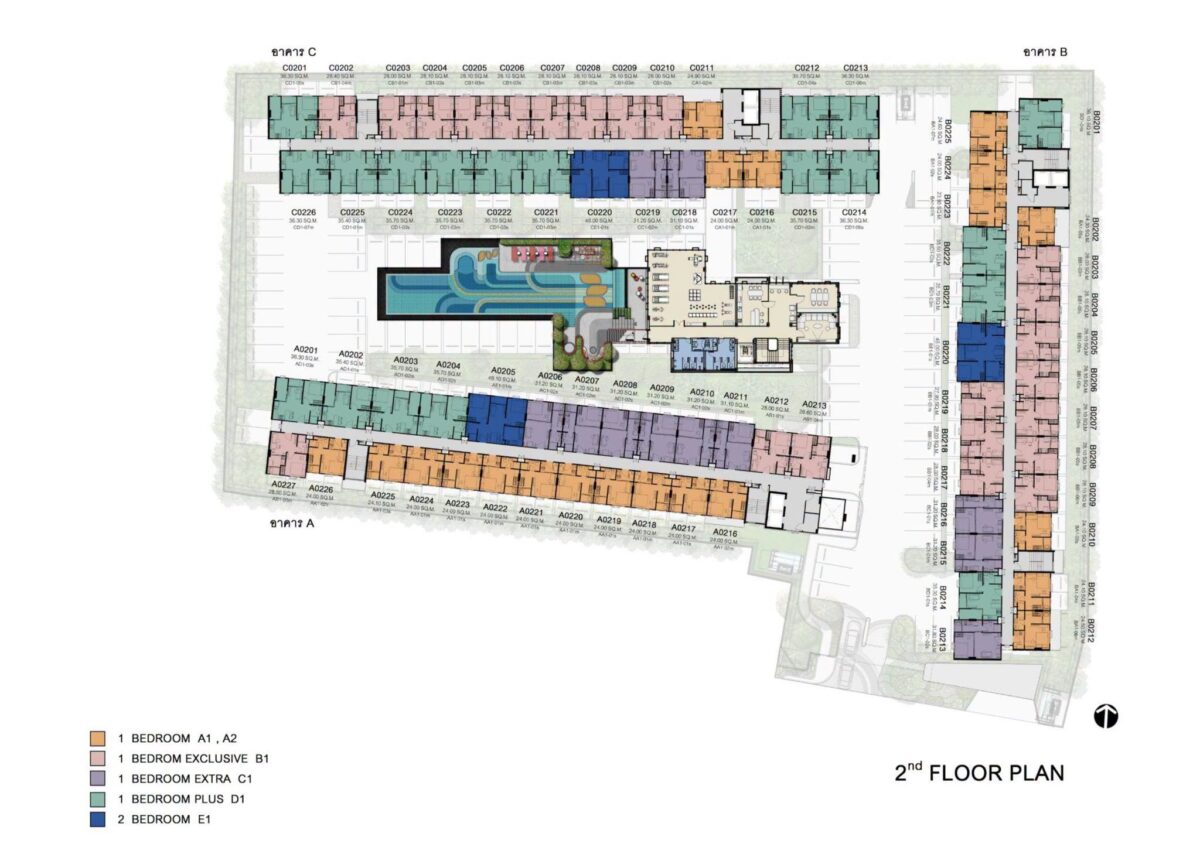 ผังโครงการ KAVE Bloom เกษตร 