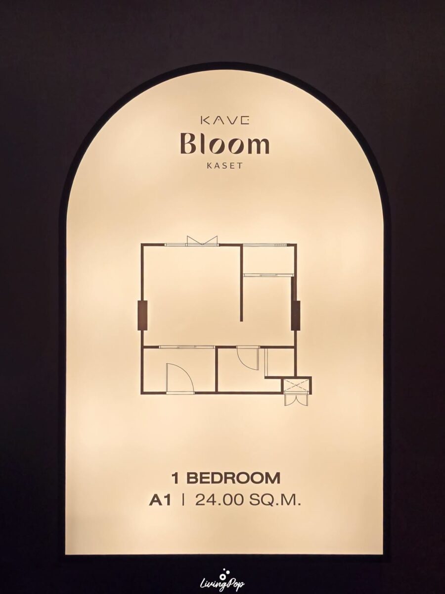 แปลนห้อง KAVE Bloom เกษตร 
