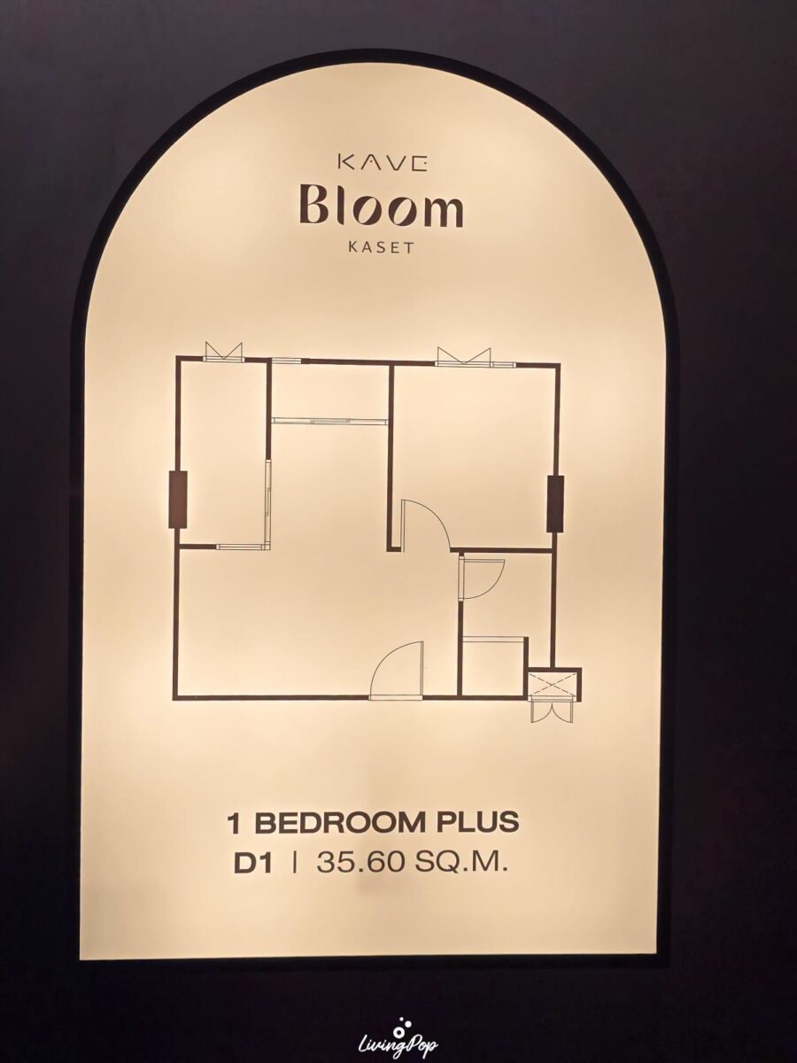 แปลนห้อง KAVE Bloom เกษตร 