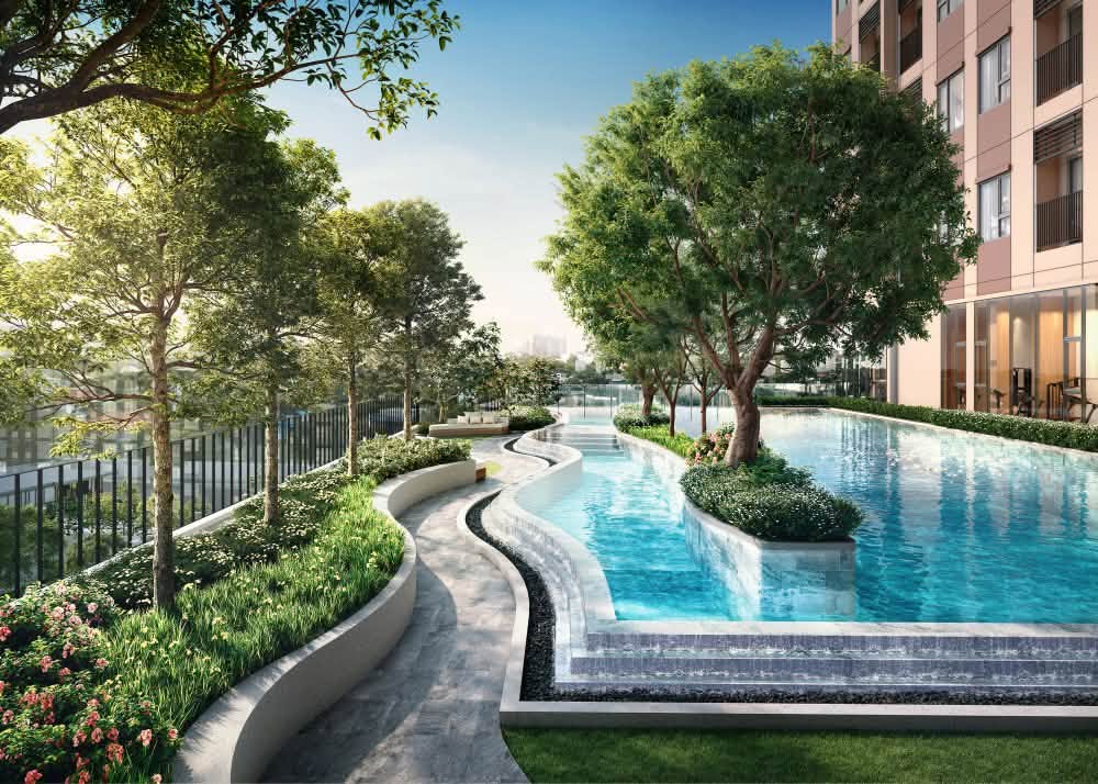 ASPIRE สาทร-ตากสิน พรีว่า ภาพจำลองสระว่ายน้ำ
