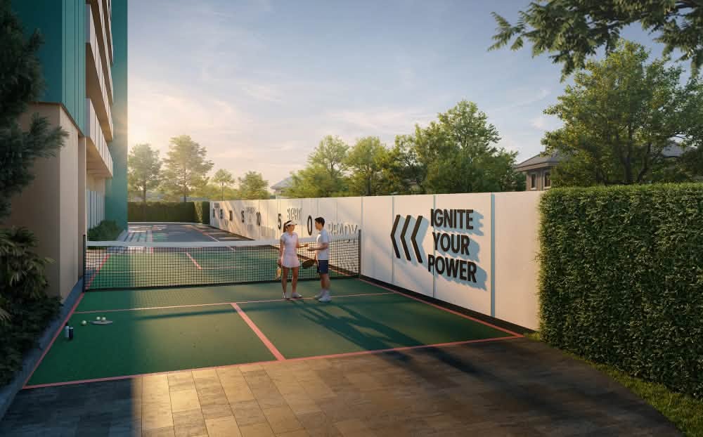 ASPIRE สาทร-ตากสิน พรีว่า ภาพจำลองสนาม Pickleball