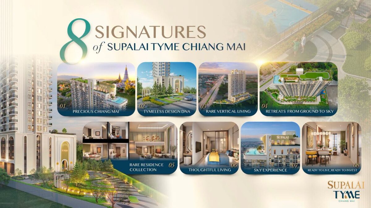 8 จุดเด่นของ SUPALAI TYME เชียงใหม่